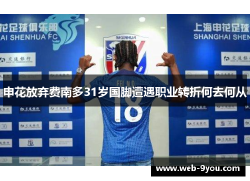 申花放弃费南多31岁国脚遭遇职业转折何去何从